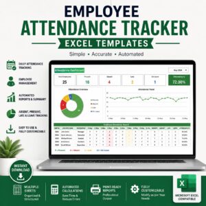 Employee Attendance Tracker Excel Templates