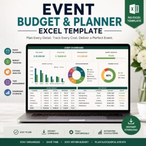 Event Budget and Planner Excel Template